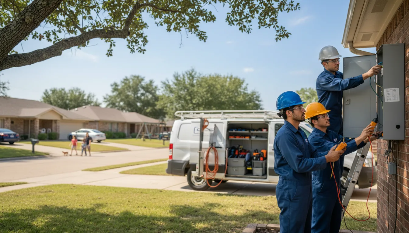 Certified electrician providing emergency electrical services in Longdale, OK